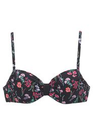 LASCANA Top per bikini 'Bloom'  colori misti / nero