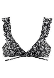 LASCANA Top per bikini 'Meadow'  bianco / nero