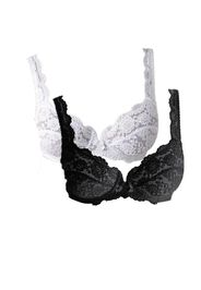 LASCANA Reggiseno  nero / bianco