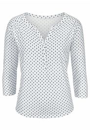 LASCANA Camicia da donna  blu scuro / bianco