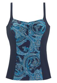 LASCANA Top per tankini  blu / arancione / bianco / genziana