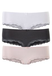 LASCANA Slip  rosa / nero / bianco