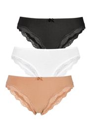 LASCANA Slip  beige / bianco / nero