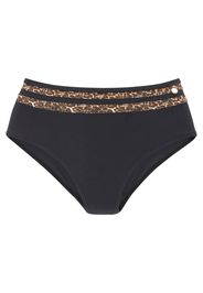 LASCANA Pantaloncini per bikini 'Adele'  nero / marrone / beige