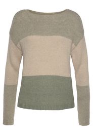 LASCANA Pullover  cachi / oliva / beige