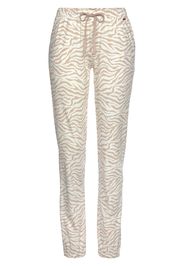 LASCANA Pantaloncini da pigiama  marrone chiaro / bianco