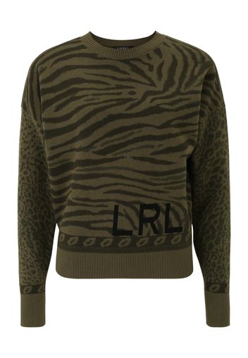 Lauren Ralph Lauren Petite Pullover 'VERNIDA'  oliva / nero