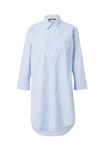 Lauren Ralph Lauren Camicia da notte  blu chiaro / bianco