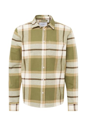 Les Deux Camicia 'Jeremy'  beige / marrone / verde chiaro