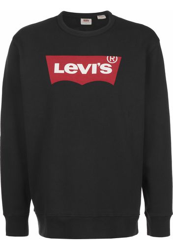 LEVI'S Felpa  nero / bianco / rosso chiaro