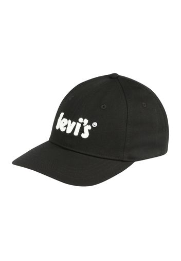 LEVI'S Cappello da baseball  nero / bianco