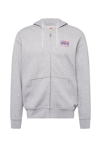 LEVI'S Giacca di felpa  grigio / rosso / blu / bianco