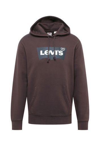 LEVI'S Felpa  marrone scuro / bianco / marino