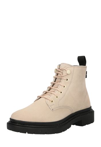 LEVI'S Stivaletto stringato 'Trooper'  beige / nero / bianco