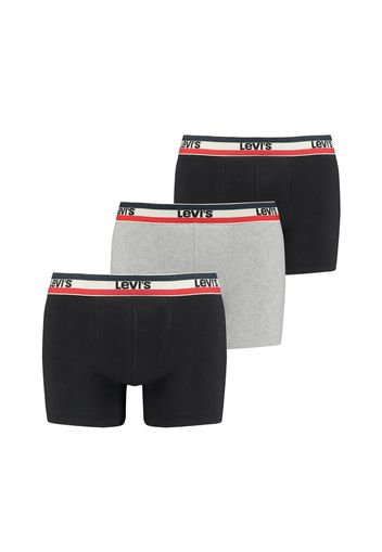 LEVI'S Boxer  grigio / rosso / nero / bianco