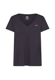 LEVI'S Maglietta  nero / bianco / rosso fuoco