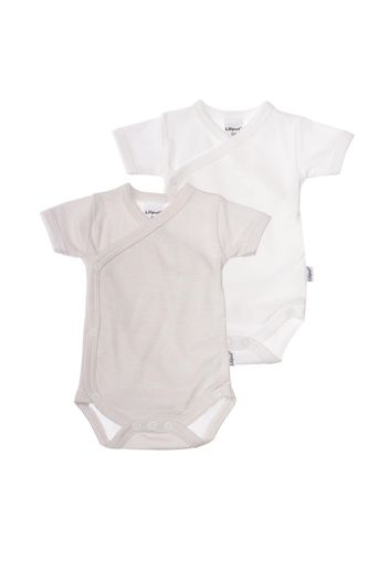 LILIPUT Tutina / body per bambino  grigio / bianco