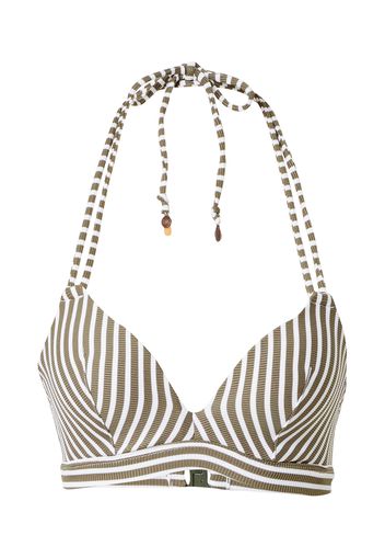 LingaDore Top per bikini  oliva / bianco