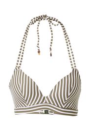 LingaDore Top per bikini  oliva / bianco