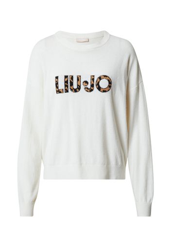 LIU JO JEANS Pullover 'MAGLIA'  marrone / nero / bianco