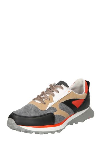 LLOYD Sneaker bassa 'AVON'  nero / grigio / arancione / beige