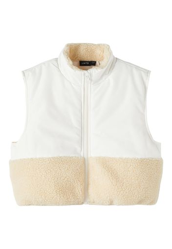 LMTD Gilet 'Tiba'  beige / bianco