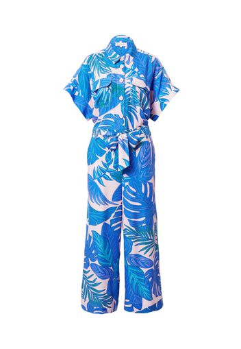 Lollys Laundry Tuta jumpsuit 'Mathilde'  blu / verde / lilla / cipria