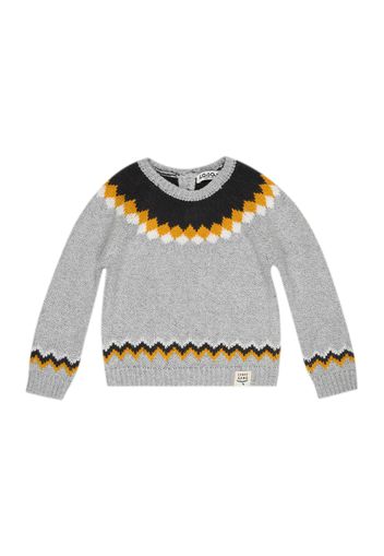 LOSAN Pullover  ocra / grigio sfumato / nero / bianco