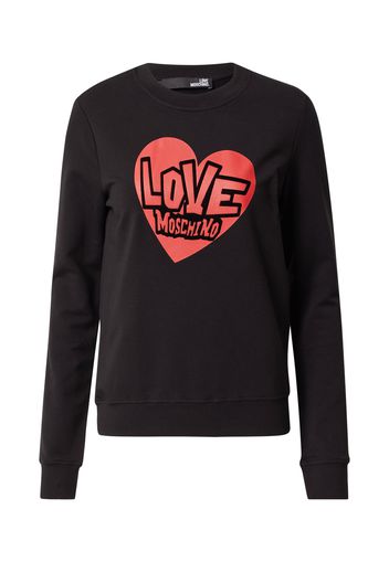 Love Moschino Felpa  nero / rosso