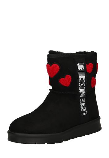 Love Moschino Boots da neve  nero / bianco / rosso