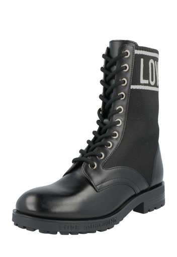 Love Moschino Stivaletto stringato  nero / grigio