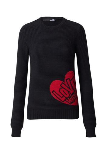 Love Moschino Pullover  nero / rosso