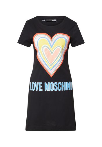 Love Moschino Abito  blu chiaro / giallo / rosa / nero