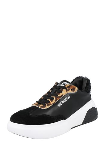 Love Moschino Sneaker bassa 'STAR LOVE'  marrone chiaro / nero / bianco