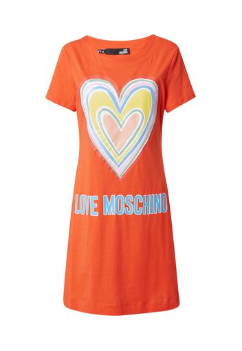 Love Moschino Abito  blu chiaro / giallo chiaro / sambuco / arancione