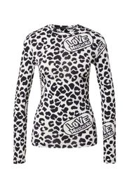 Love Moschino Maglietta  nero / bianco lana