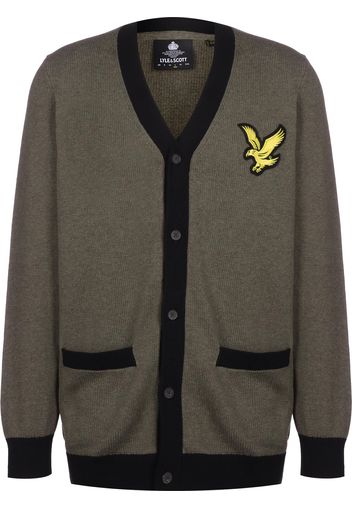 Lyle & Scott Giacchetta 'Block Marl'  giallo / oliva / nero