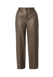MAC Pantaloni con piega frontale 'CHIARA'  color fango