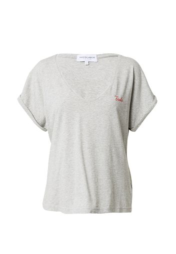 Maison Labiche Maglietta 'LE CHATEAU'  grigio sfumato / rosso