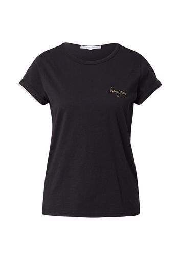 Maison Labiche Maglietta 'POITOU BONJOUR'  giallo oro / nero / bianco