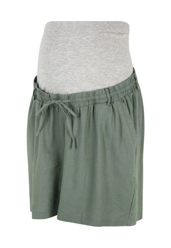 Mamalicious Curve Pantaloni 'BEACH'  grigio sfumato / verde pastello