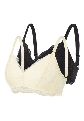 MAMALICIOUS Reggiseno da allattamento 'Vigga'  nero / crema