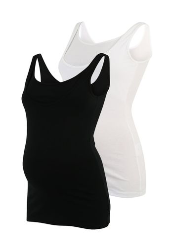 MAMALICIOUS Top 'KERRIE NELL'  nero / bianco