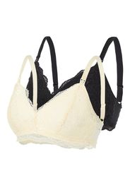 MAMALICIOUS Reggiseno da allattamento 'Vigga'  nero / crema