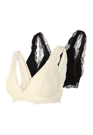 MAMALICIOUS Reggiseno da allattamento 'SENIA'  bianco lana / nero