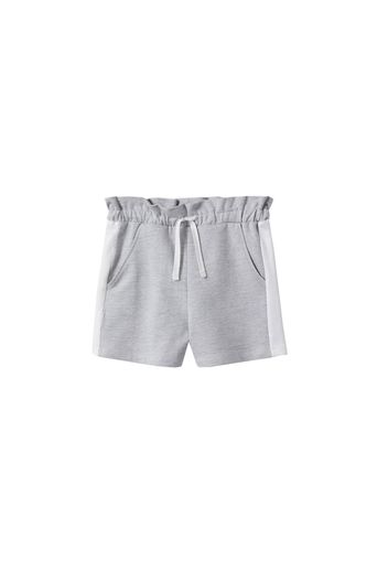 MANGO KIDS Pantaloni 'ALBA'  grigio / bianco