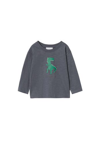 MANGO KIDS Maglietta  antracite / verde