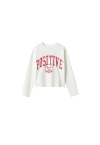 MANGO KIDS Maglietta 'COLLEGE'  rosso / offwhite