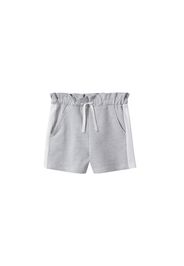 MANGO KIDS Pantaloni 'ALBA'  grigio / bianco