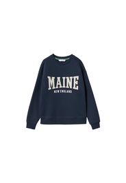 MANGO KIDS Felpa 'maine'  navy / bianco